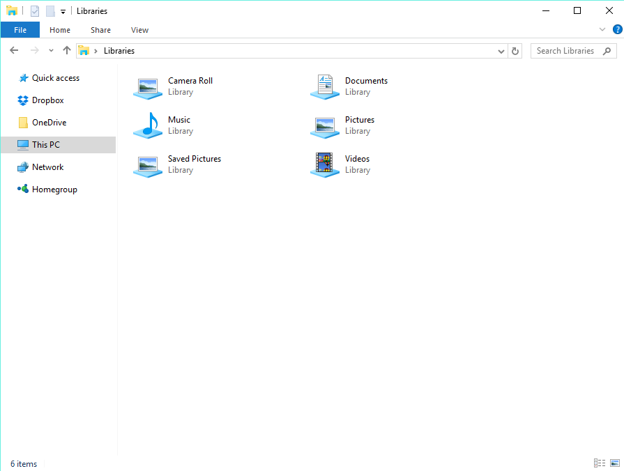 File Explorer in windows 8