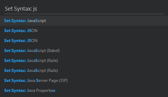 list-of-different-js-syntax-highlighting-option