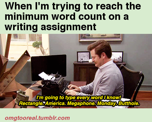 Typing on a type writer
